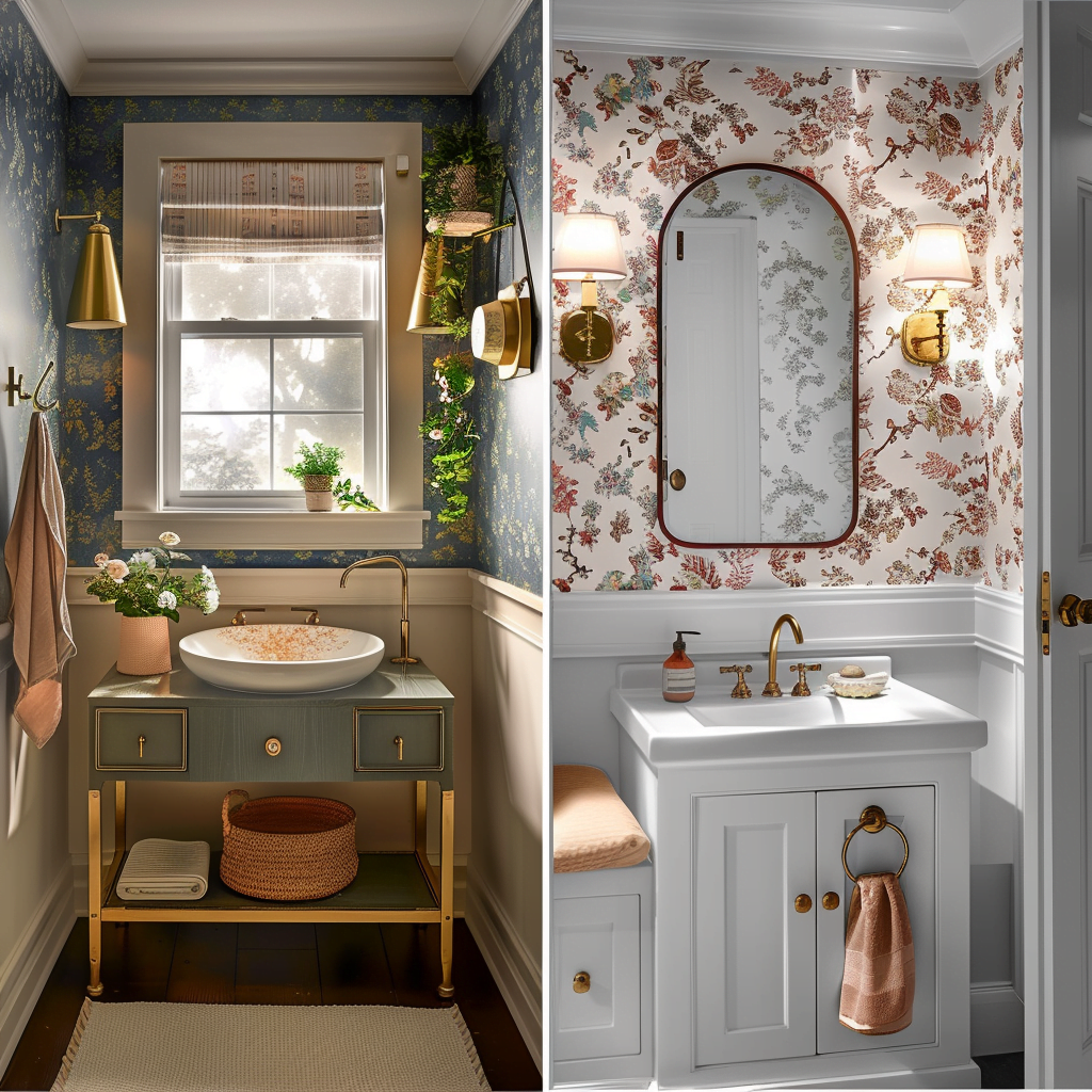 10+ Ideas to Transform Your Powder Room: Inspiring Designs for Small ...